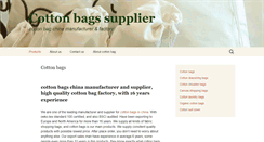 Desktop Screenshot of cottonbag.org
